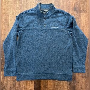 Eddie Bauer Men’s Radiator Fleece Snap Front Pullover size Large